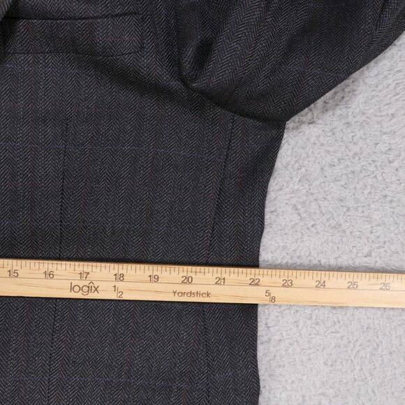 Ralph Lauren Charcoal Herringbone Blazer - Picture 15 of 16